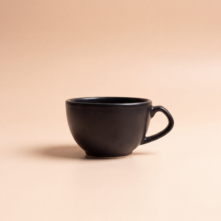 D Handle Coffee Cup Small ( Noir) ( 220 ml )
