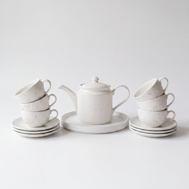 Tea Set - 15 Pieces - ( Snow Cocoa )