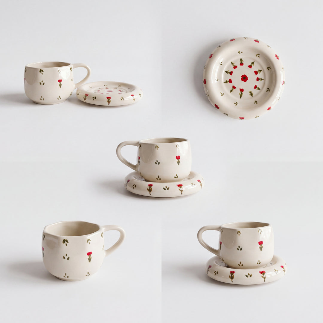 Signature Cup and saucer ( Sheraz Rose ) ( 300 ml )