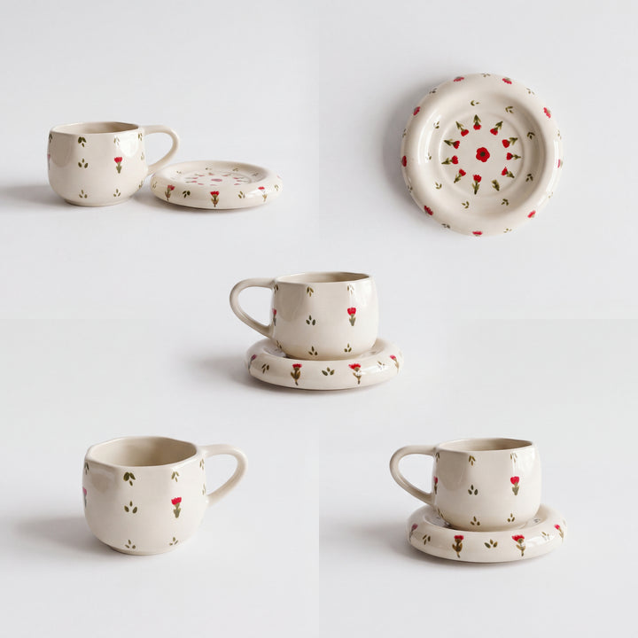Signature Cup and saucer ( Sheraz Rose ) ( 300 ml )