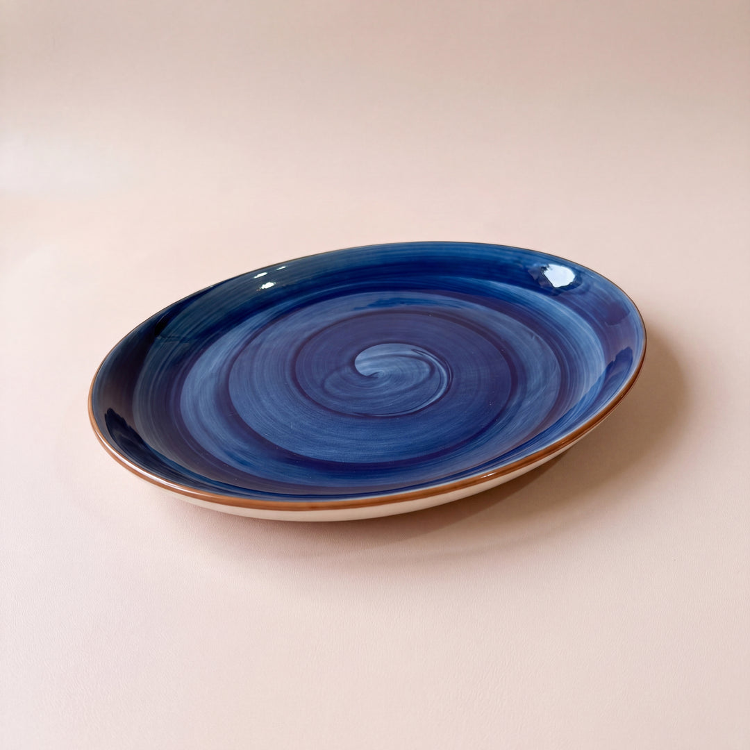 11 inch Rimless Rice Dish ( Indigo )