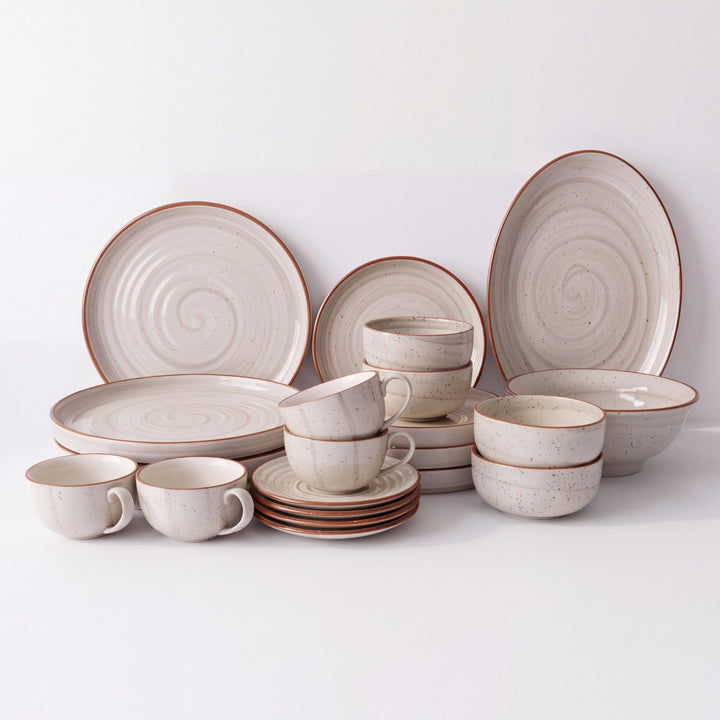 22 Pieces Dinner Set ( 4 Persons ) ( Ash )