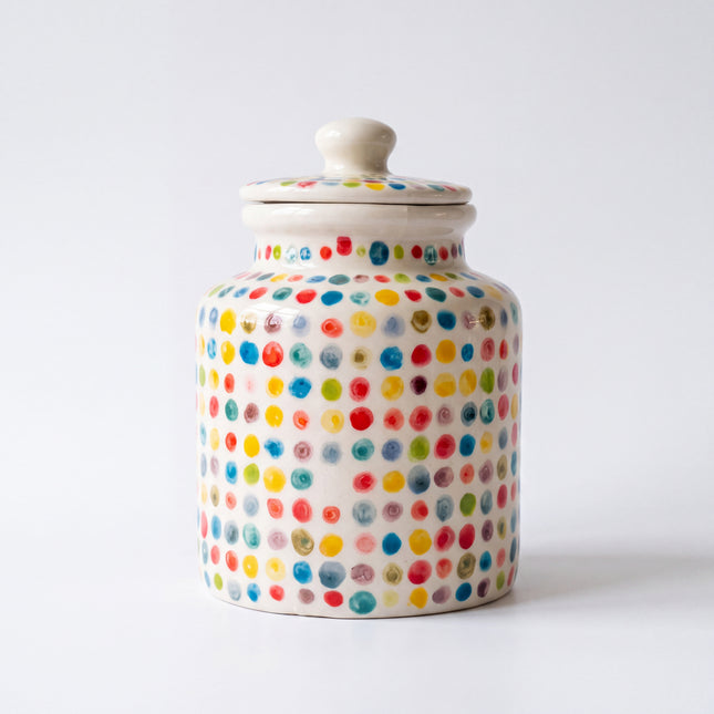 Large Ceramic Candy Jar ( Confetti ) ( 1500 ml ) ( NOT Airtight )