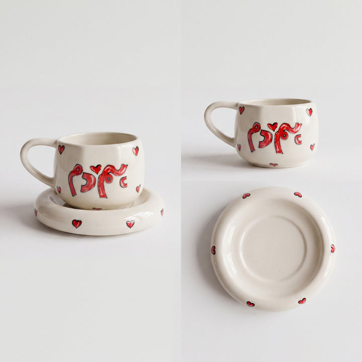 Signature Cup and saucer ( Love letter ) ( 300 ml )
