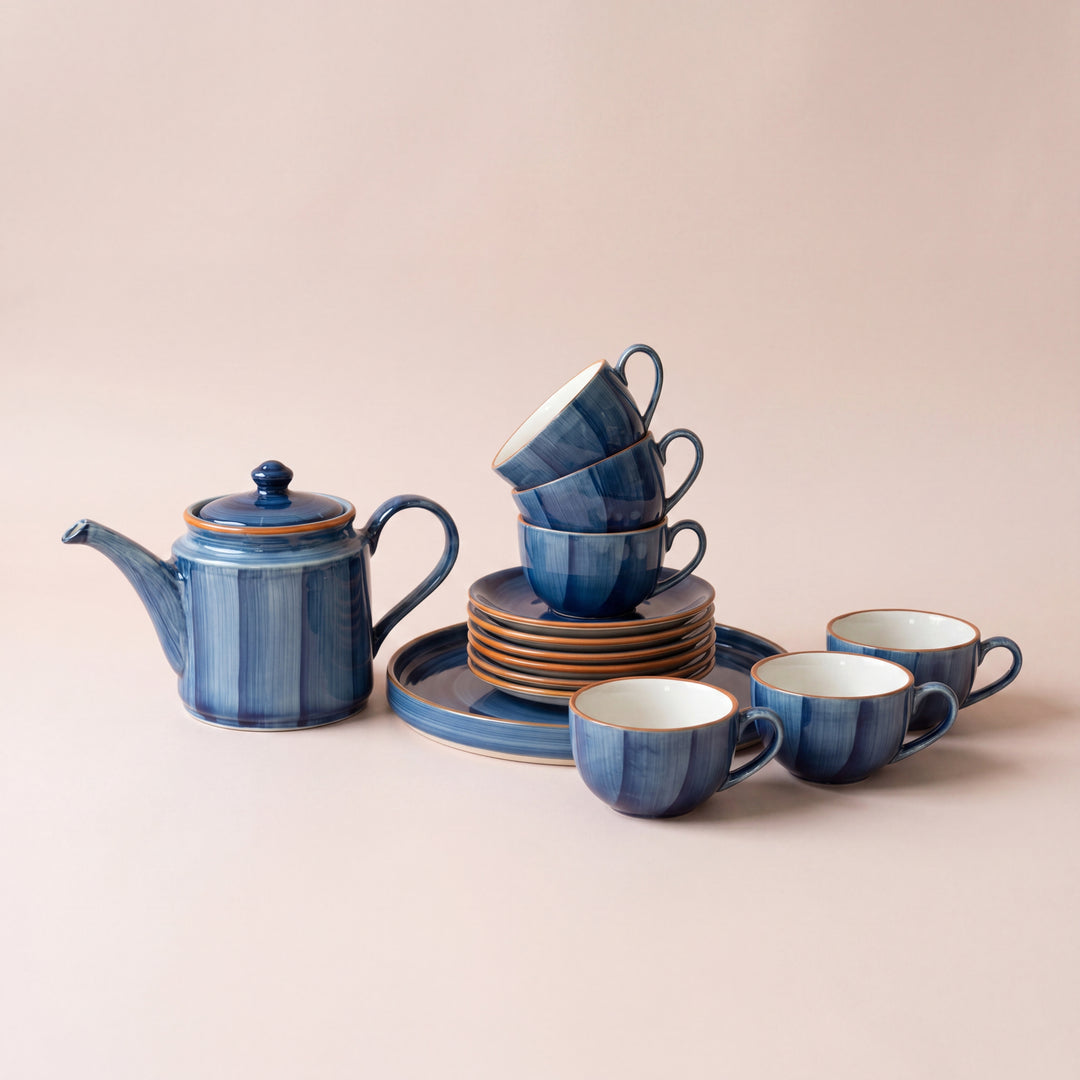 Tea Set - 15 Pieces - ( Indigo )