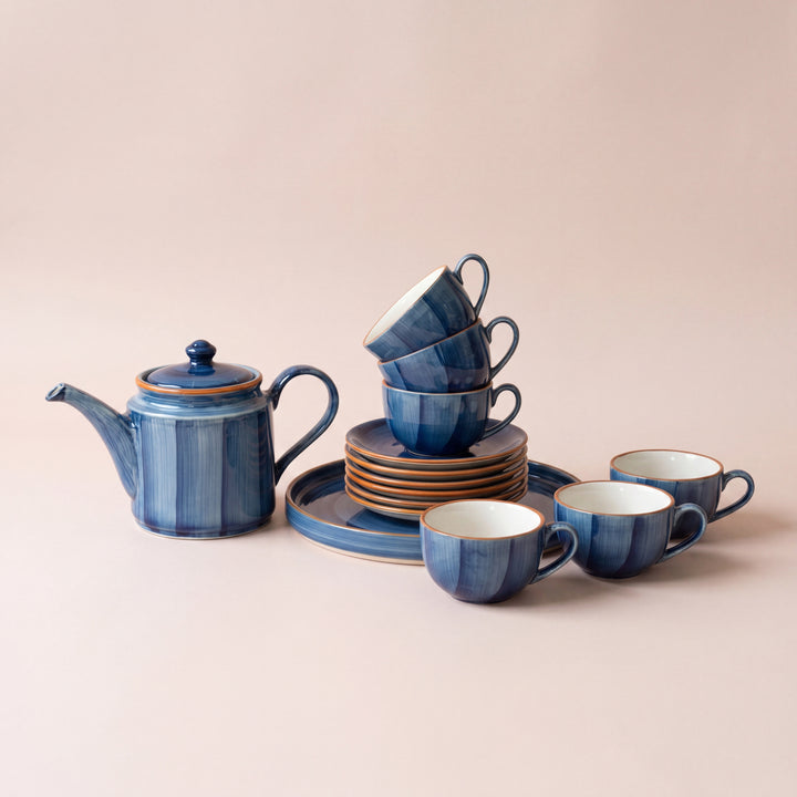 Tea Set - 15 Pieces - ( Indigo )