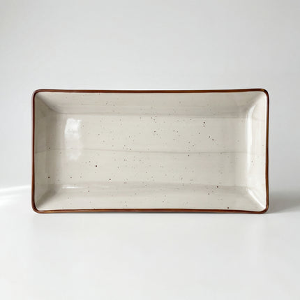 11.5"x6"  Rectangular Platter ( Grey Colorline )