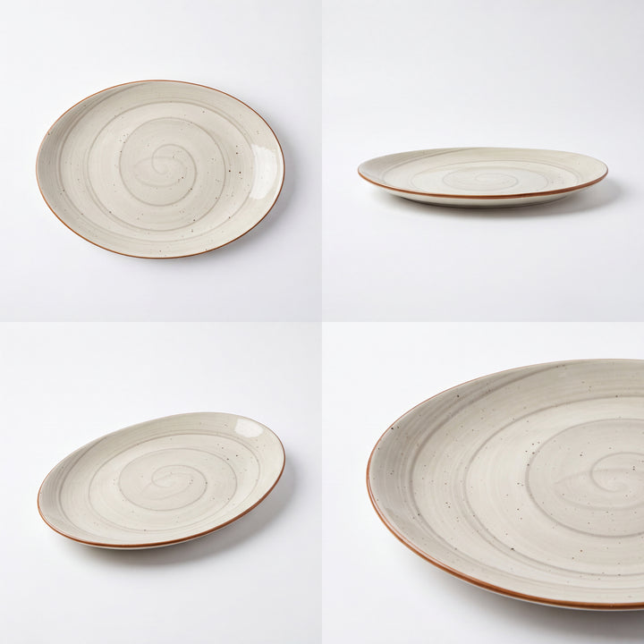 13 inch Rimless Rice Dish ( Ash )
