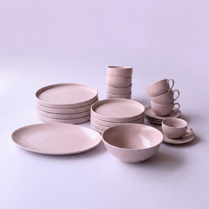 22 Pieces Dinner Set ( 4 Persons ) ( Old Rose Matte )