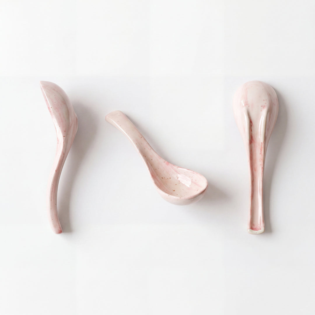 Ceramic Soup Spoon ( Rosewater )