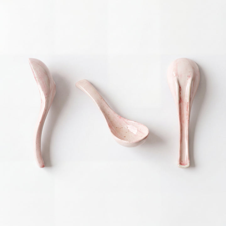 Ceramic Soup Spoon ( Rosewater )