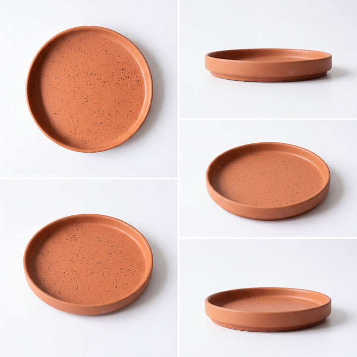 8 inch Classic Plate ( Terracotta matte )
