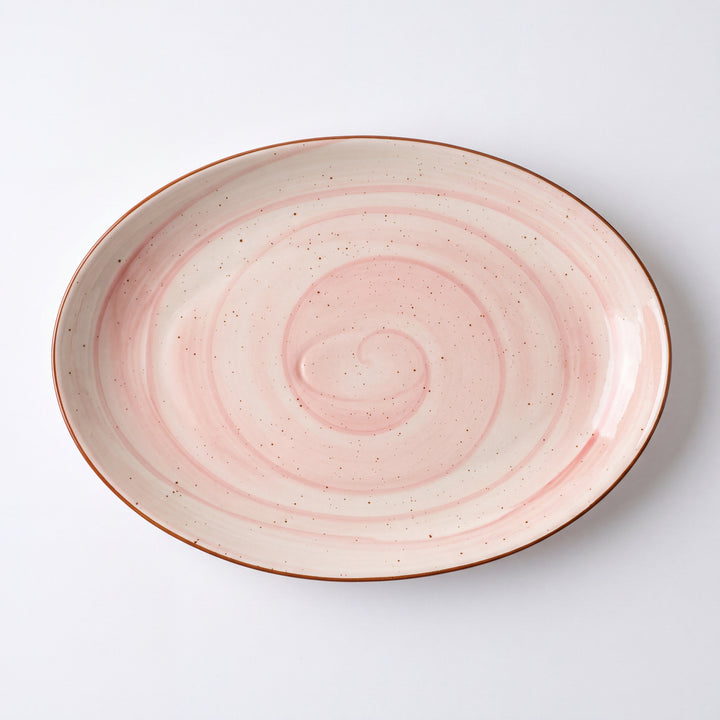 13 inch Rimless Rice Dish ( Rosewater )