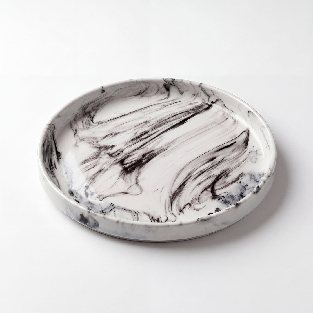 10 inch Classic Plate ( Black Marble )