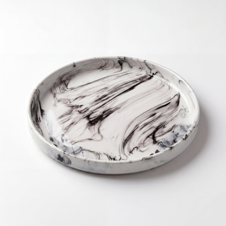 10 inch Classic Plate ( Black Marble )