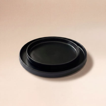 4-Person 16-Piece Breakfast Set ( Textured Black Matte )