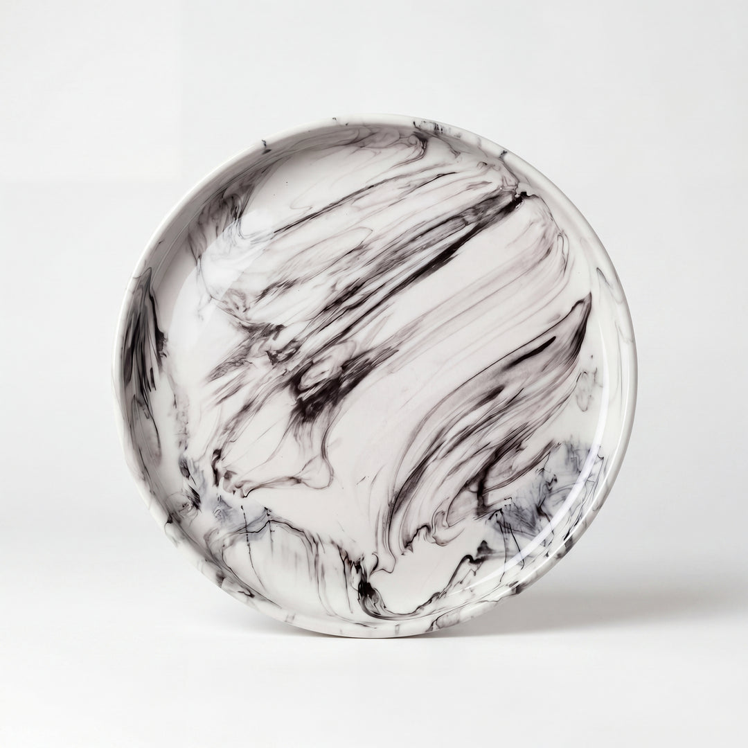 10 inch Classic Plate ( Black Marble )