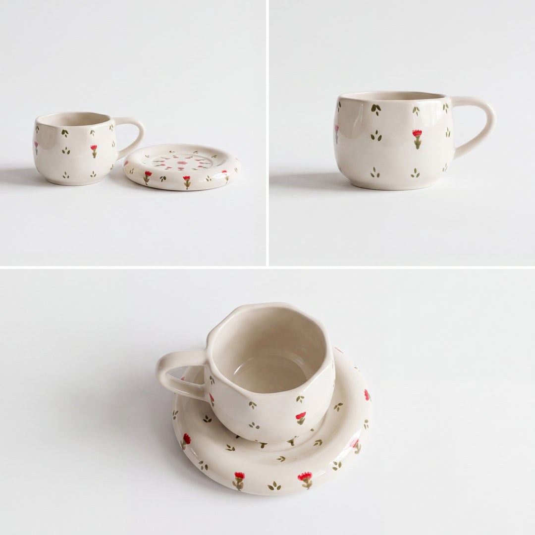 Signature Cup and saucer ( Sheraz Rose ) ( 300 ml )