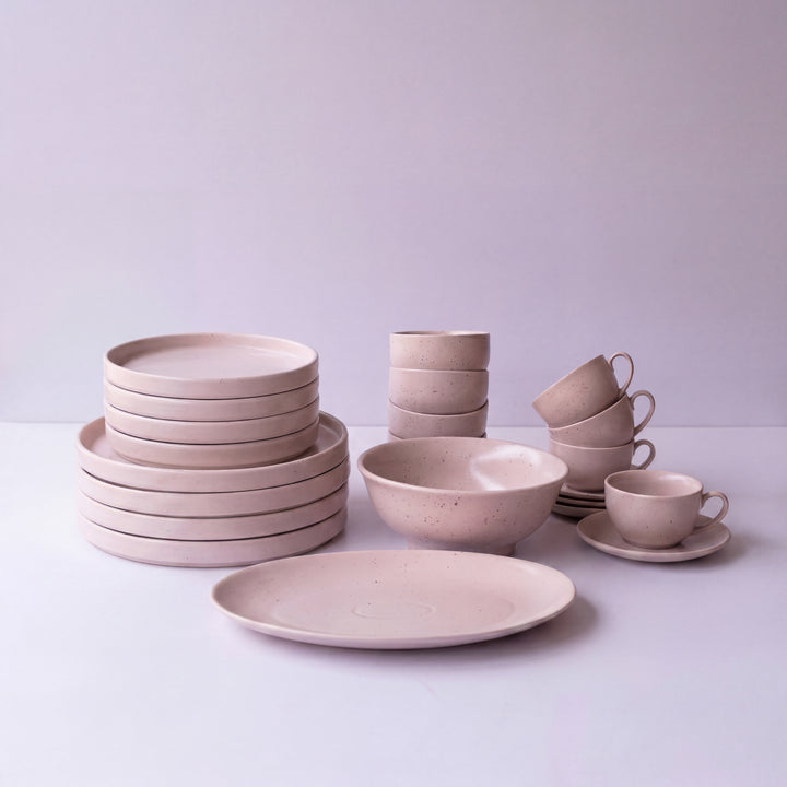 22 Pieces Dinner Set ( 4 Persons ) ( Old Rose Matte )