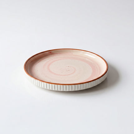 8 inch Pebble Edge Plate ( Pink Colorline )