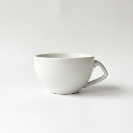 D Handle Coffee Cup Small ( Glossy White ) ( 270 ml )