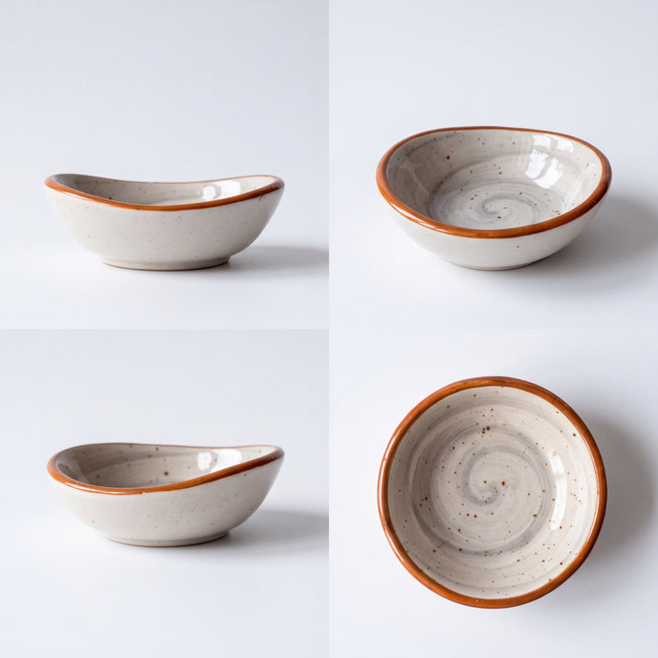 Curved Dip Ramekin ( Ash ) ( Pack of 3 )