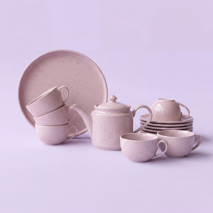 Tea Set - 15 Pieces - ( Old Rose Matte )