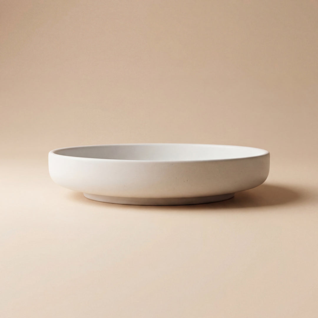 8 inch Deep Classic Plate ( Snow )