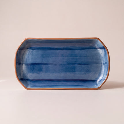 11.5"x6" YM Rectangular Platter ( Cobalt Blue Colorline )
