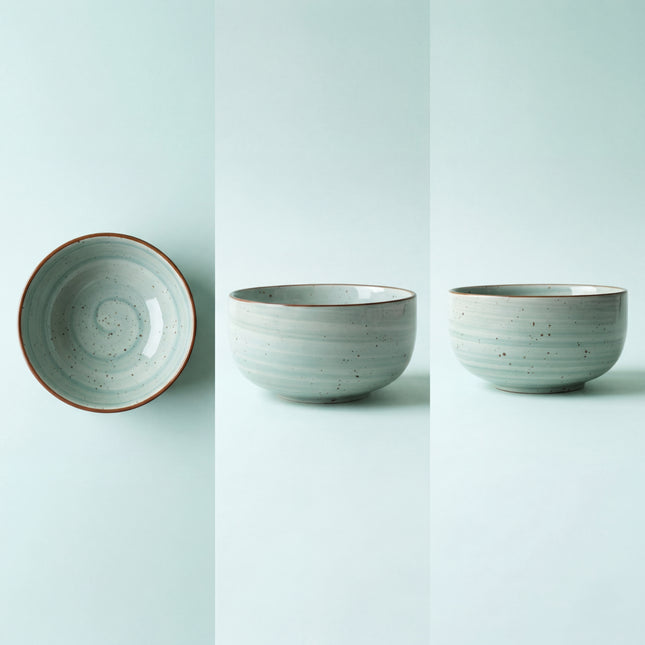 4.5 inch Single Serving Bowl ( Teal Colorline )