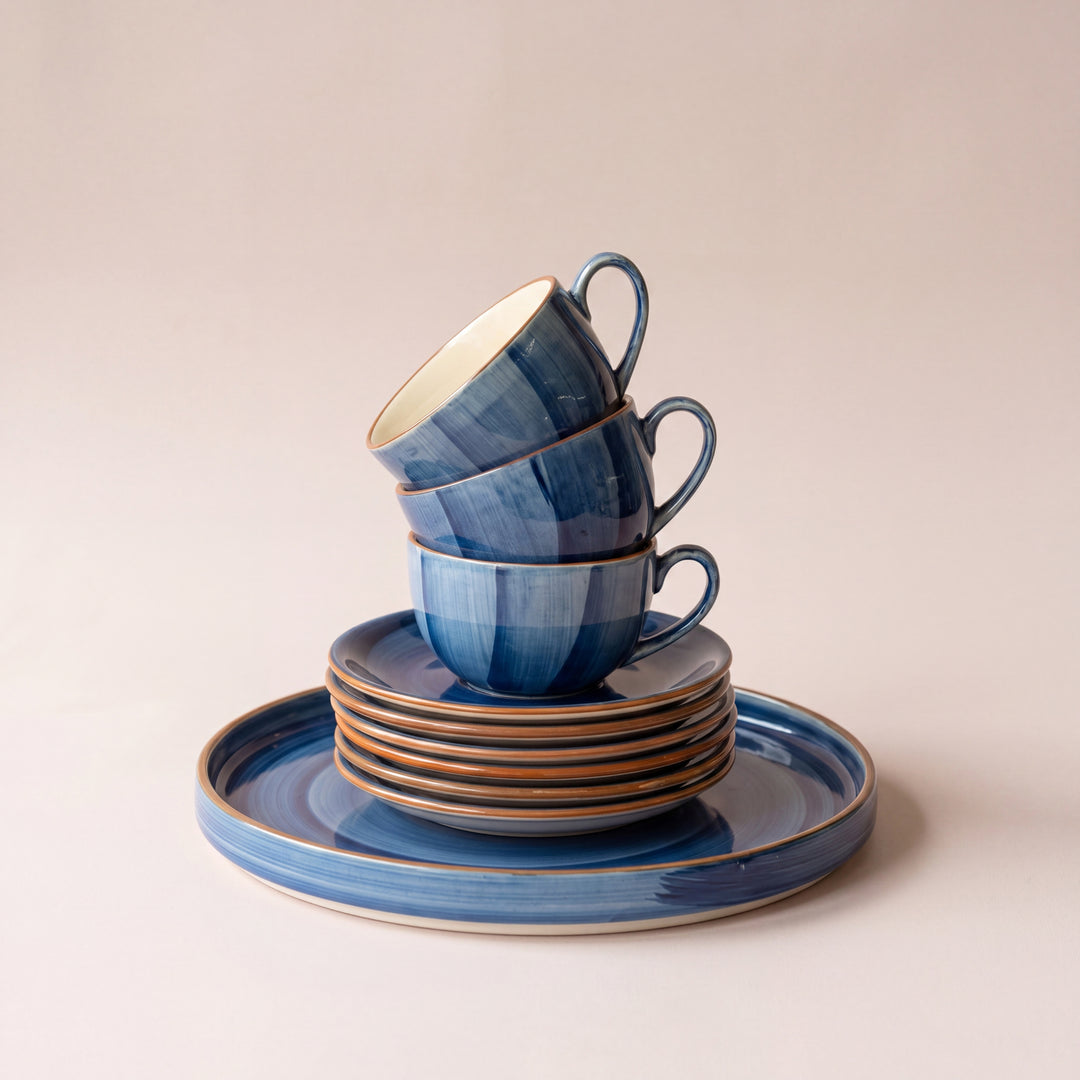 Tea Set - 15 Pieces - ( Indigo )