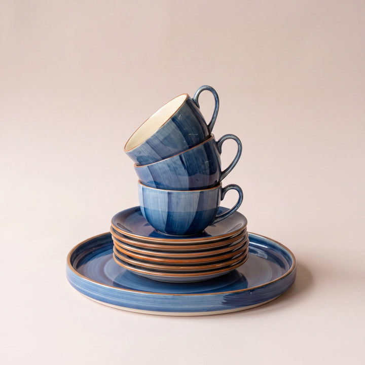 Tea Set - 15 Pieces - ( Indigo )
