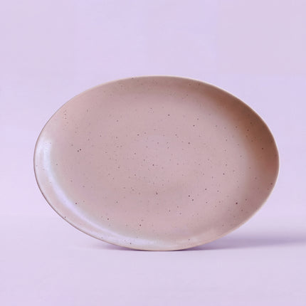 13 inch Rimless Rice Dish ( Old Rose Matte )