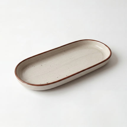 NV Oval Small Platter 12"x4.8" ( Grey Colorline )