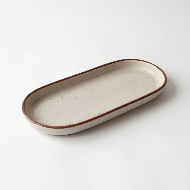 NV Oval Small Platter 12"x4.8" ( Grey Colorline )
