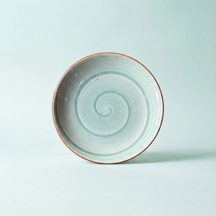 8.5 inch Rimless Plate ( Teal Colorline )