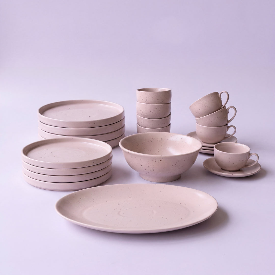 22 Pieces Dinner Set ( 4 Persons ) ( Old Rose Matte )