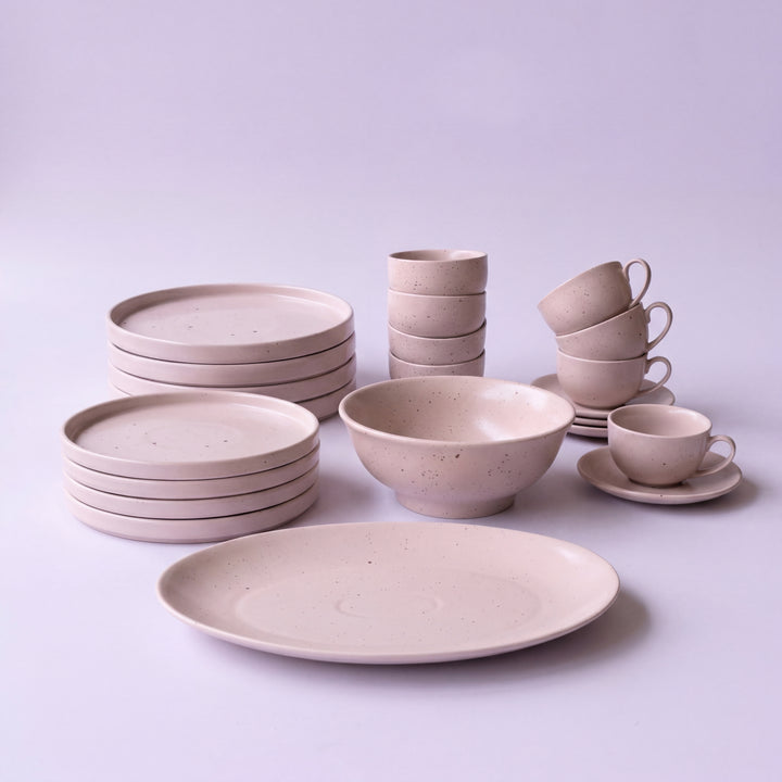 22 Pieces Dinner Set ( 4 Persons ) ( Old Rose Matte )