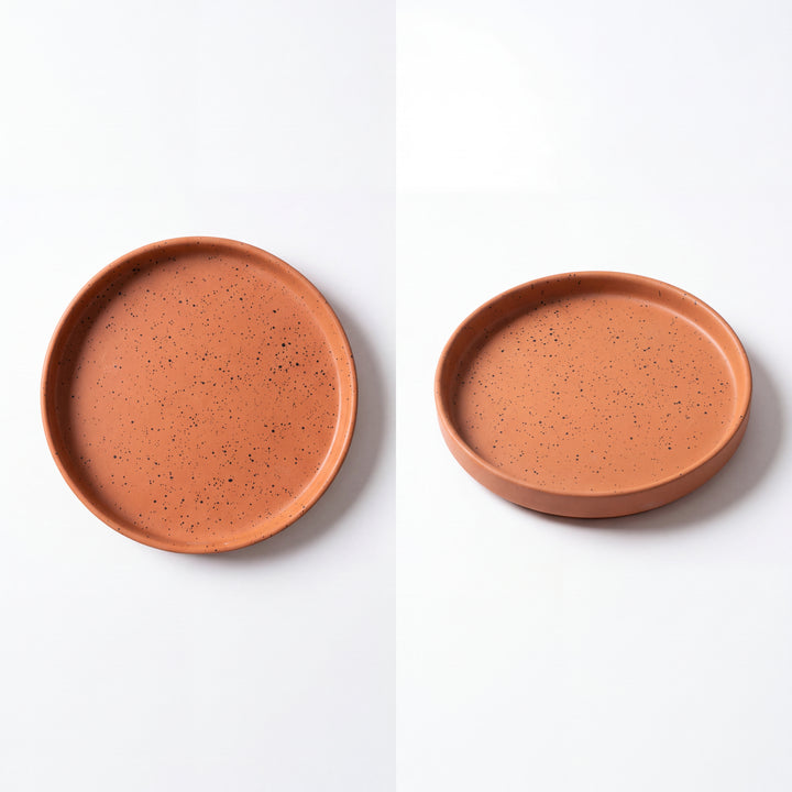 8 inch Classic Plate ( Terracotta matte )
