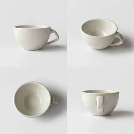 D Handle Coffee Cup Small ( Glossy White ) ( 270 ml )