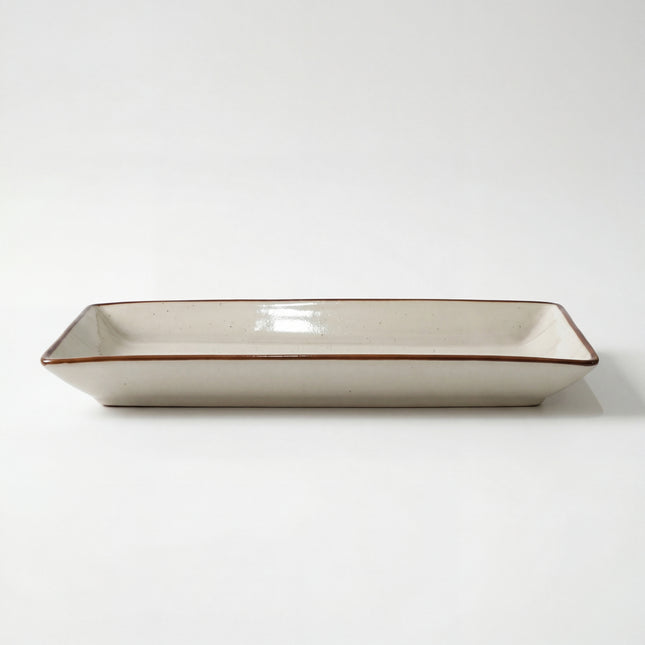 11.5"x6"  Rectangular Platter ( Grey Colorline )