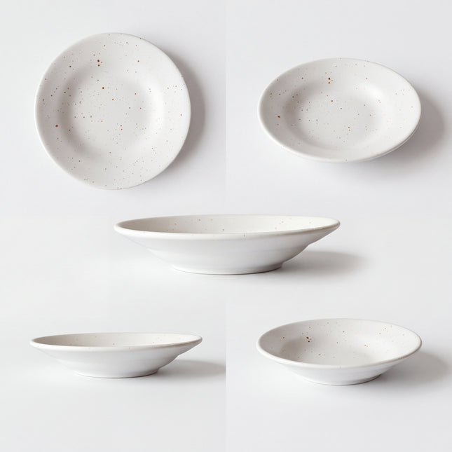8 inch Deep Gravy Plate ( Snow Cocoa )