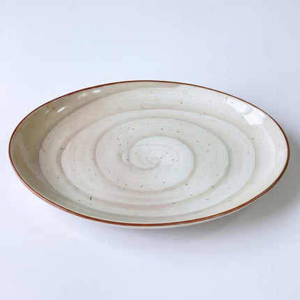 13 inch Rimless Rice Dish ( Grey Colorline )
