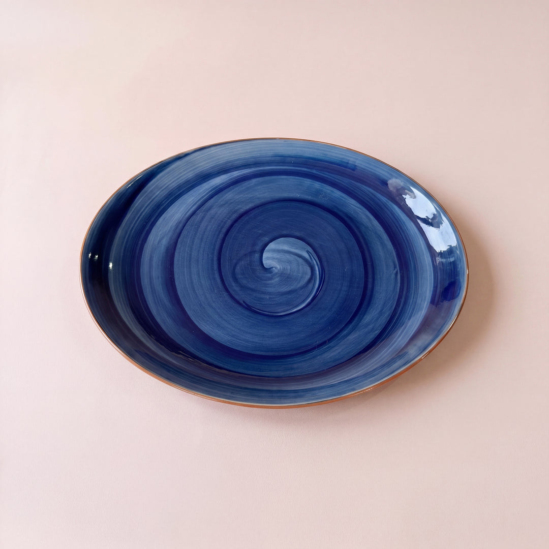 11 inch Rimless Rice Dish ( Indigo )
