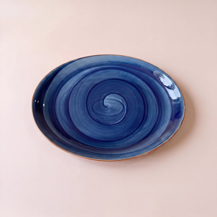 11 inch Rimless Rice Dish ( Indigo )