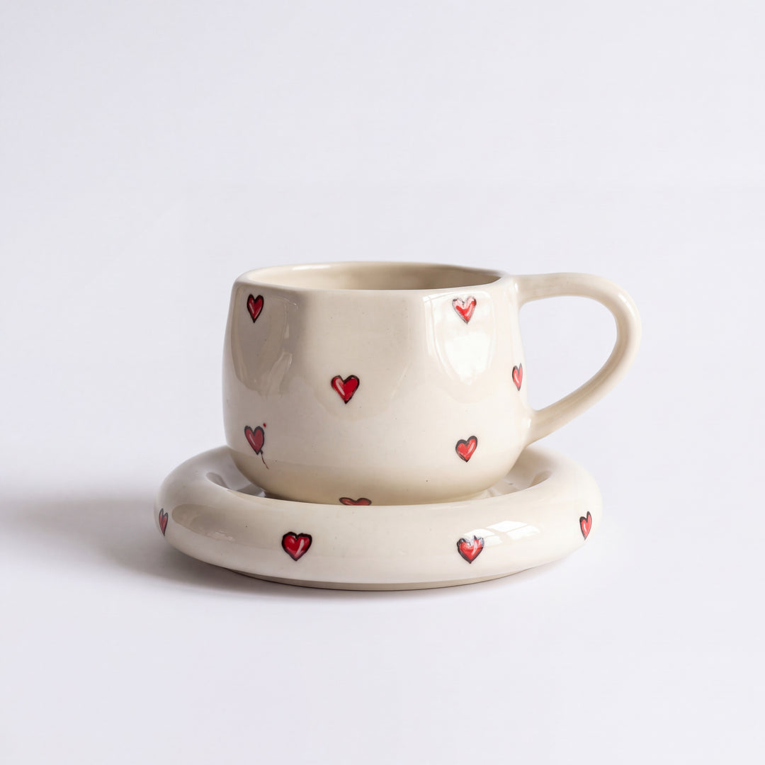 Signature Cup and saucer ( Love letter ) ( 300 ml )