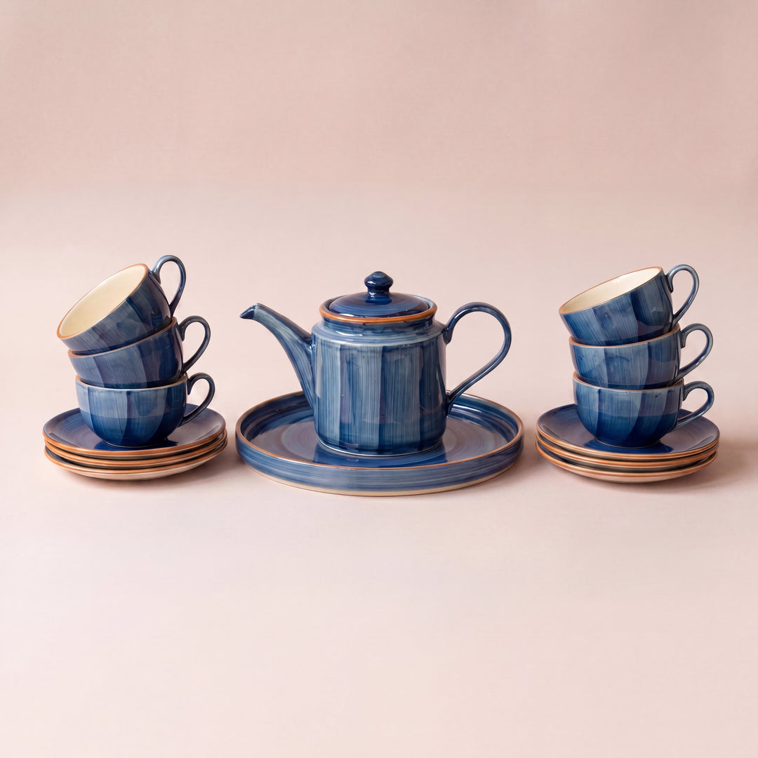 Tea Set - 15 Pieces - ( Indigo )