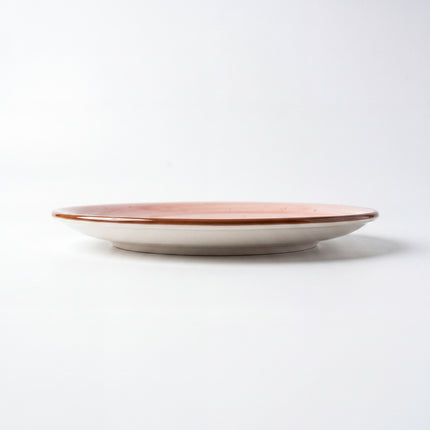 8 inch Rimless Plate ( Pink Colorline )