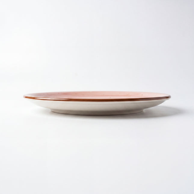 8 inch Rimless Plate ( Pink Colorline )