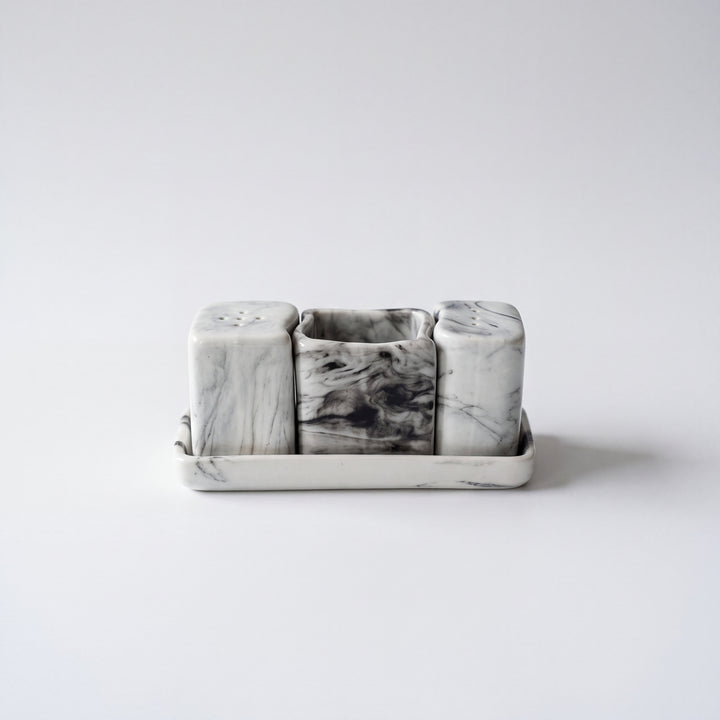 Salt Pepper Set ( Black Marble )